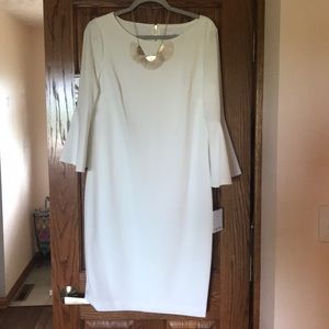 NWT Calvin Klein Flutter Sleeve Cocktail Dress